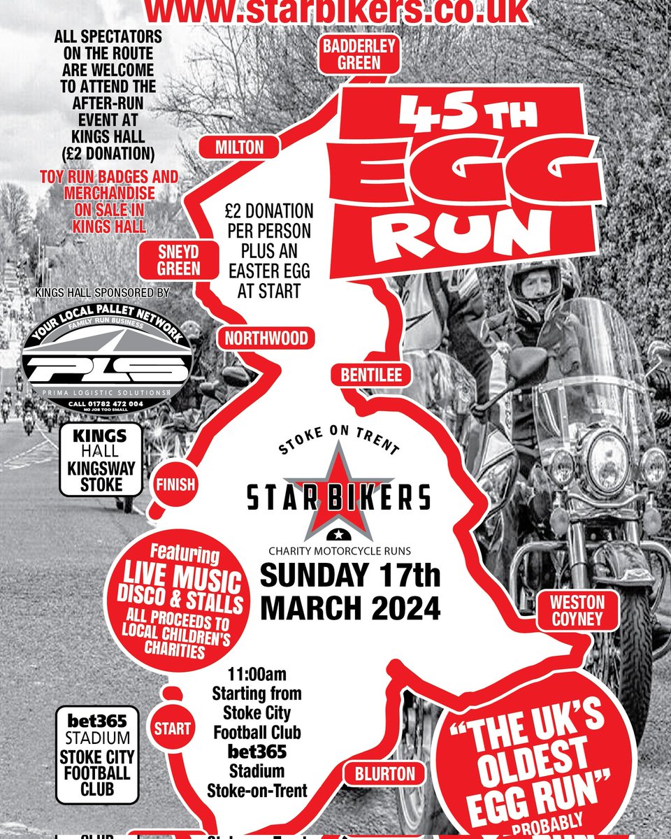 Sunday 17th March. 
11am. 
Bet365 Stadium. 

Be there. 
#ProudStarBiker