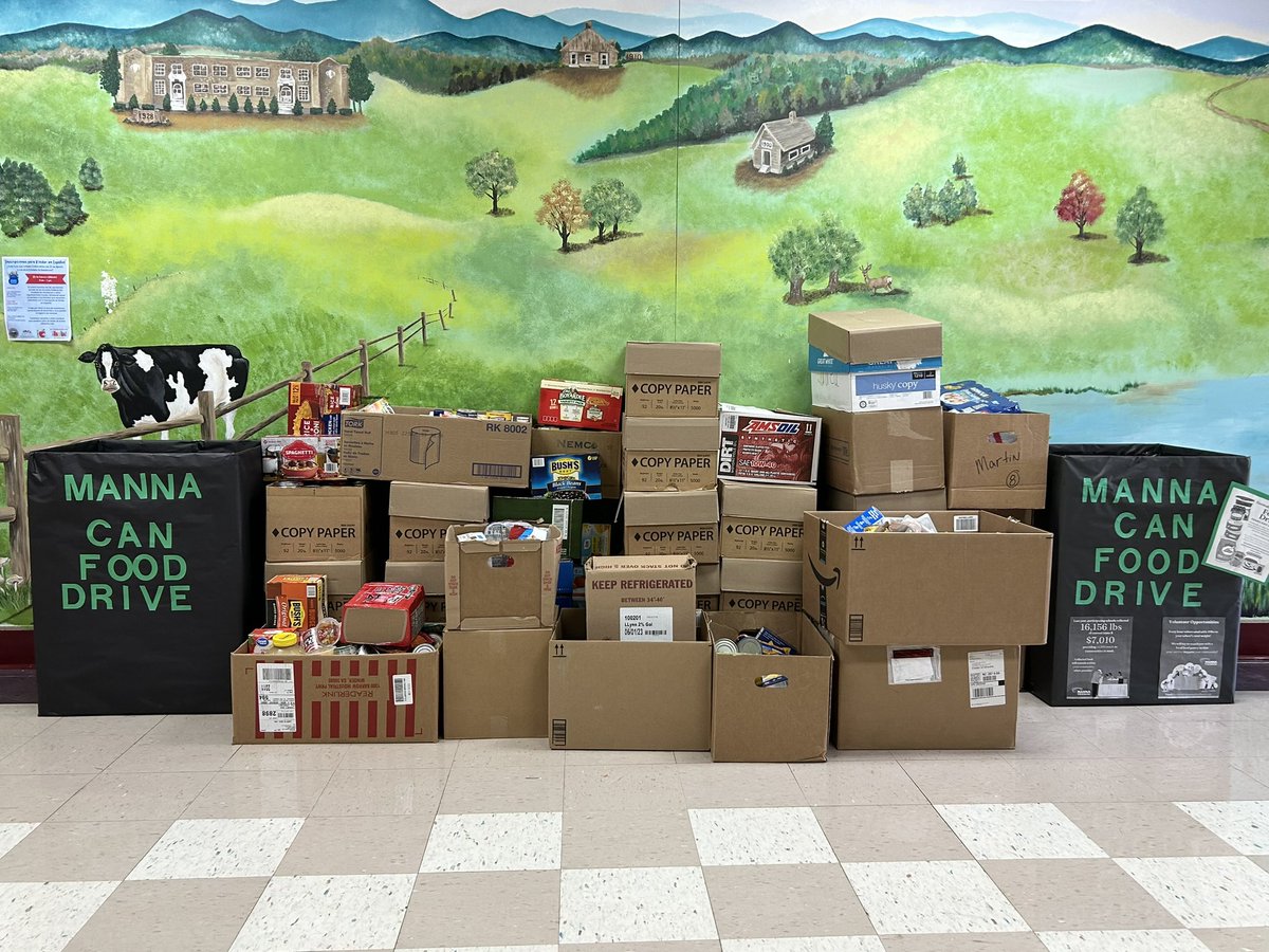Wow!! We collected over 1,300 can for  the Manna Can Food Drive!! Thank you AllStars!!