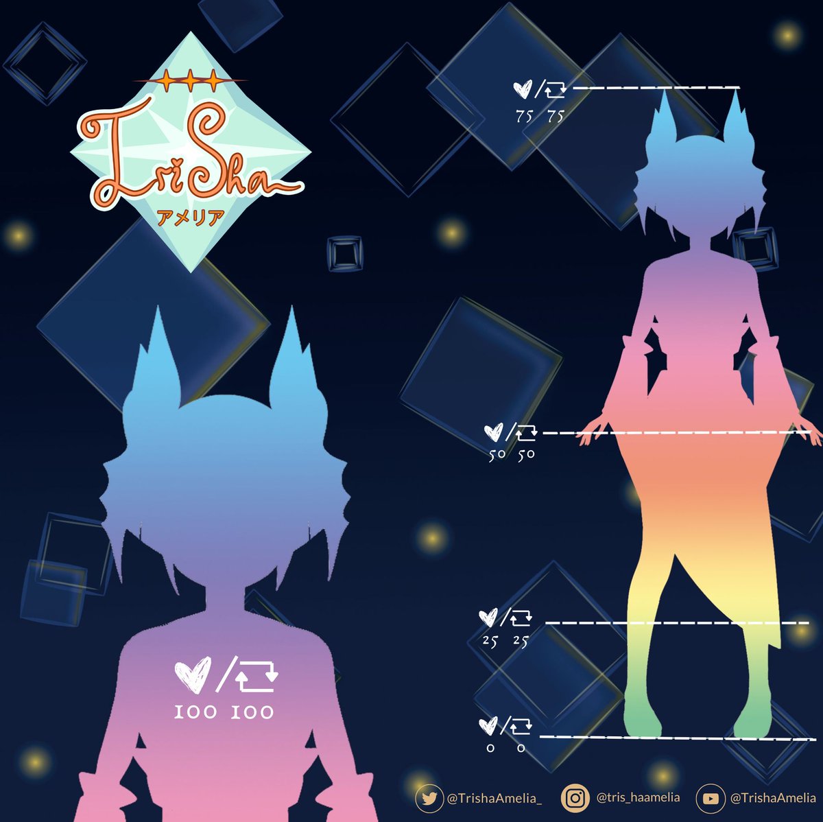 TrishaAmelia_'s tweet photo. ⛩️MODEL REVEAL⛩️
Aku Trisha Ameliaaa, Selamatkan aku dengan cara ritwit/love ntuk meng-unlock aku. Gwaaa ga sabar

Arigatouuu Minna✨✨✨
#VTuberUprising #modelreveal #Vtuber #vtubermodel #VtuberDebut https://t.co/9xTdUrUkYG