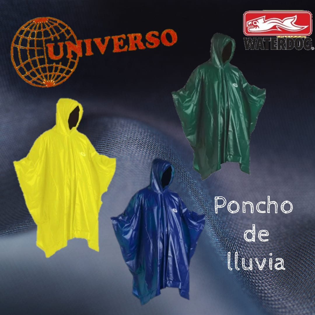Ponchos para lluvia. Elegí el color para no mojarte.
En <a href="/BAZARUNIVERSO/">BAZAR UNIVERSO</a> y <a href="/outdooruniverso/">Universo Outdoor Fishing Tools</a> compra en #cuotassinniteres