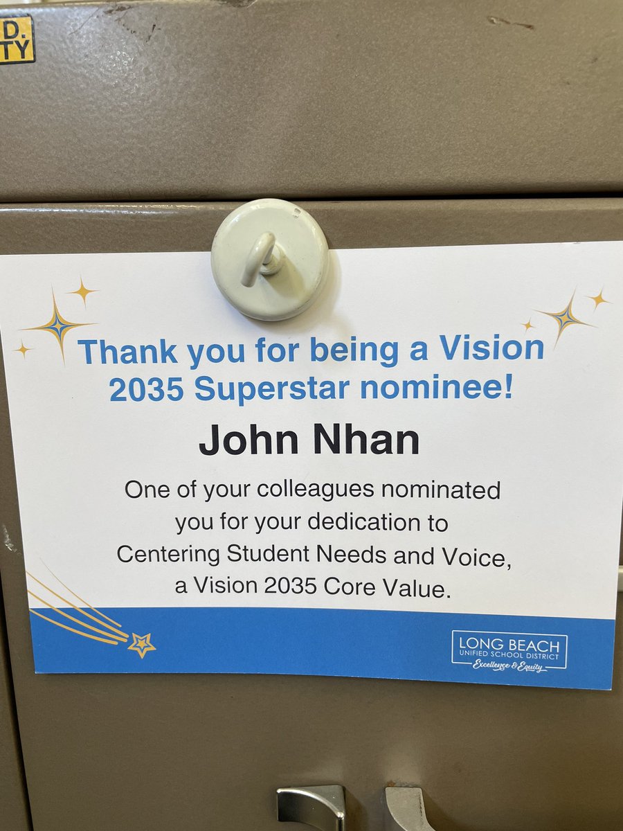#proudtobeLBUSD @LBUSDsecondary <a href="/JohnChanhNhan/">John Chanh Nhan</a>