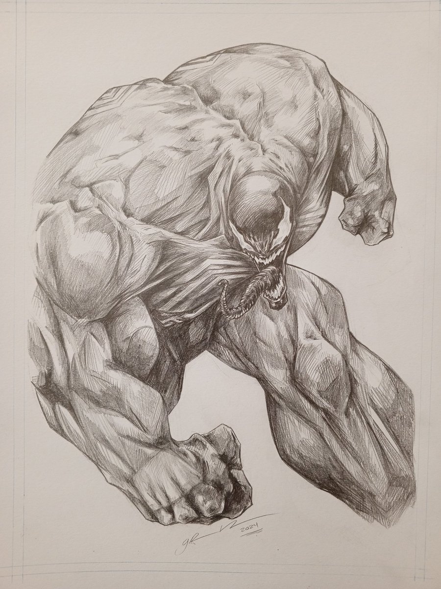 Venom.... Bristol Paper Available.... More details PM #marvelcomics #comicart #spiderman #venom #comic #sketch #comics @artcollectors7