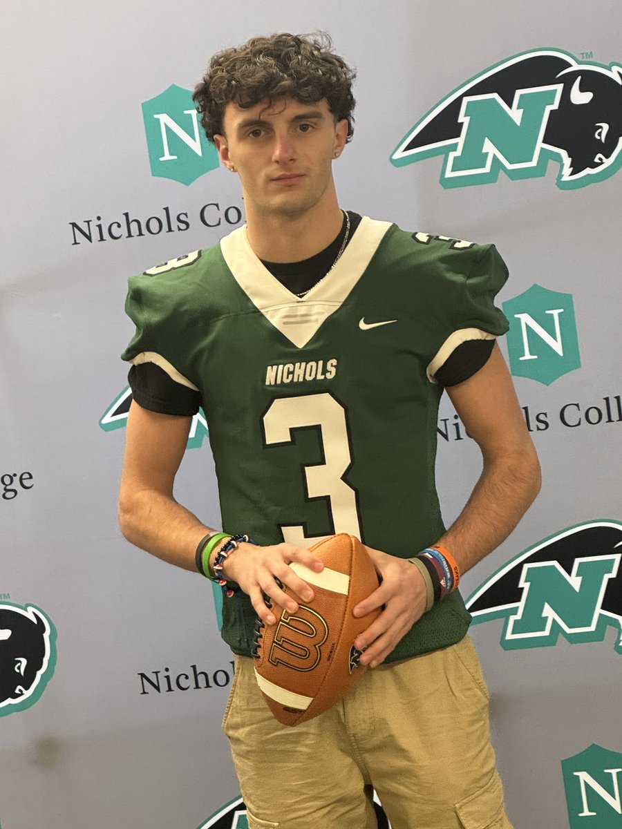 After a long decision process I’m excited to announce my commitment to Nichols College to play football this fall‼️ Can’t wait for the next 4 years, Go Bison!!🦬@NCbison_FB <a href="/CoachVBisonHC/">Vinny Marino</a> <a href="/coachab718/">Coach AB</a> <a href="/BlizzyBlake_86/">Coach Blake</a> <a href="/CoachJ_Koehl/">Jordan Koehler</a>