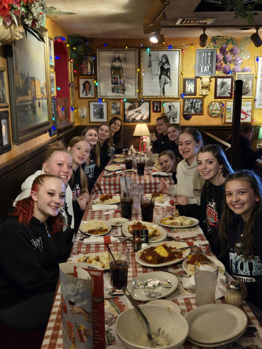 Congratulations girls on a great STATE meet and season!! Could not be more proud!! Truly came together as a family and finished with a family style dinner at Bucas!!