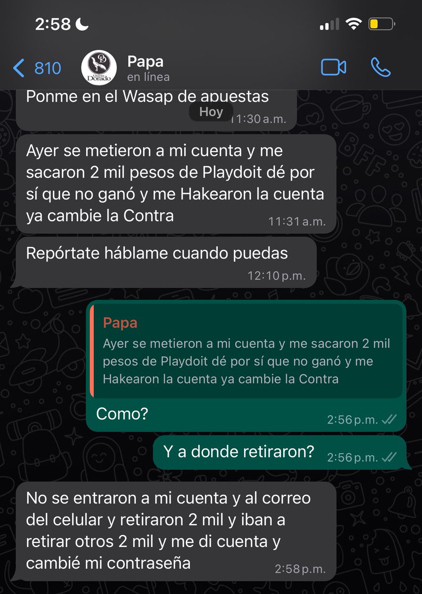 GallitoVip's tweet photo. Están robando dinero en @playdoitmexico 

A mi papá le hackearon la cuenta y le retiraron 2,000 pesos ¿Cuanta gente ha tenido este problema?

Espero se pueda solucionar para todos🙏🏻 https://t.co/szwXvgEyJG