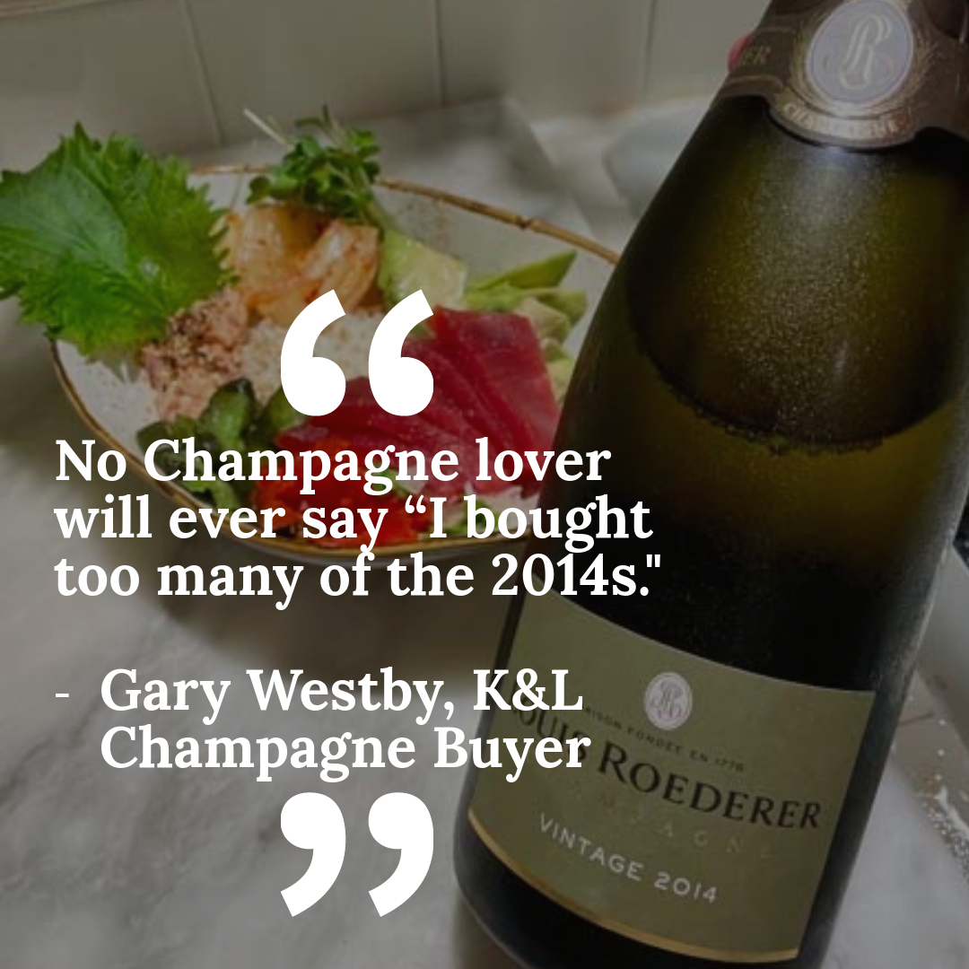 Champagne Buyer Gary Westby recommends stocking up on the 2014 vintage: super classic wines perfect for the cellar. But they're so good now, it's hard to wait! Especially the 2014 Louis Roederer... Follow the link to read his blog on this special wine: bit.ly/49sbBPQ
