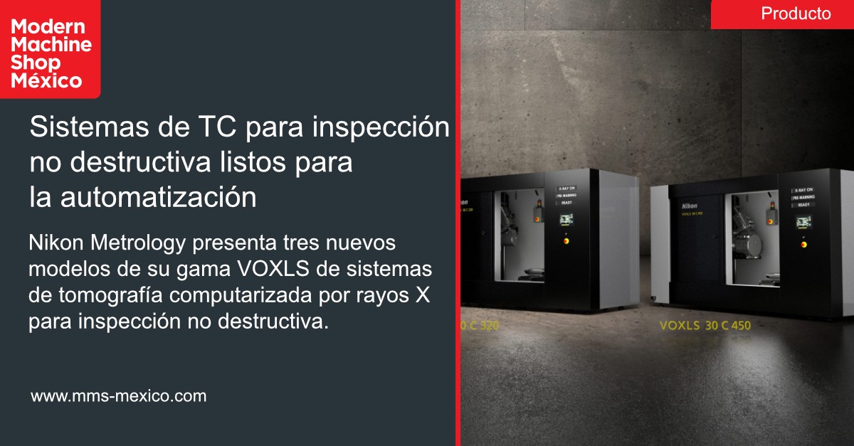 [Producto] 🔴🖥️ #NikonMetrology presenta tres nuevos modelos de su gama VOXLS de sistemas de tomografía computarizada por rayos X para inspección no destructiva.

🔎 Lea más detalles aquí: mms-mexico.com/productos/sist… 

#Automatización #Inspección #Maquinado