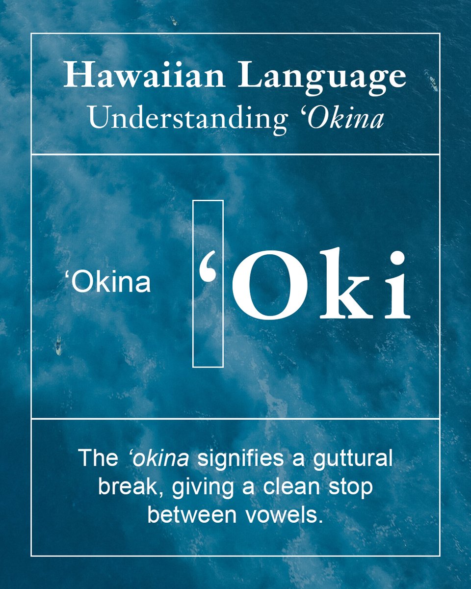 mauivisit's tweet photo. When saying Hawaiian words, focus on the orthography. The orthography used in the Hawaiian language are vowels, ‘okina (‘) &amp; kahakō (¯). These change the meaning and pronunciation of a word depending on placement. #Mahina‘ŌleloHawai‘i  #MahinaOleloHawaii  #HawaiianLanguageMonth https://t.co/o2GIFgTiqk