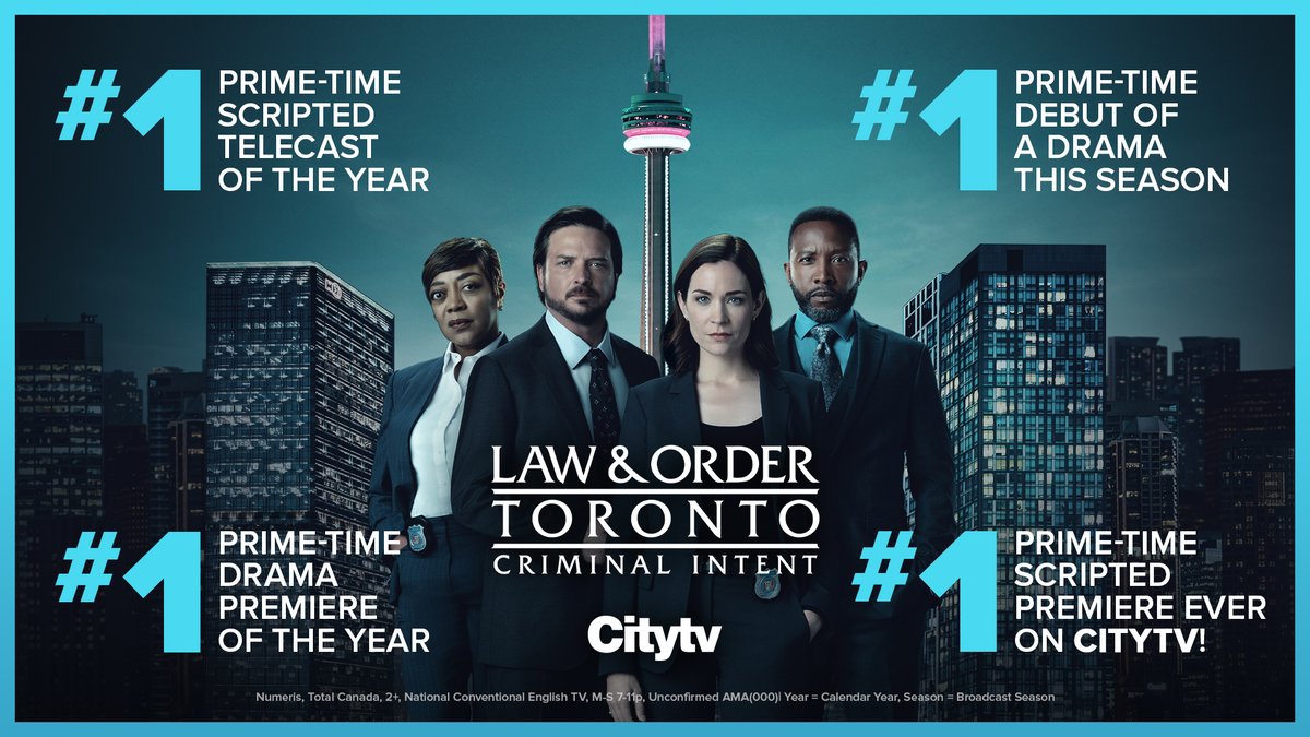 The verdict is in...#DunDun 🚨 @LawAndOrderTO on <a href="/City_tv/">Citytv+</a> is a hit! 

Catch up on last night's highly-anticipated debut episode on-demand or stream it on Citytv+. Don’t miss new episodes every Thursday at 8/7c on Citytv 😍💫

#LawandOrderToronto | #Citytv | #CriminalIntent