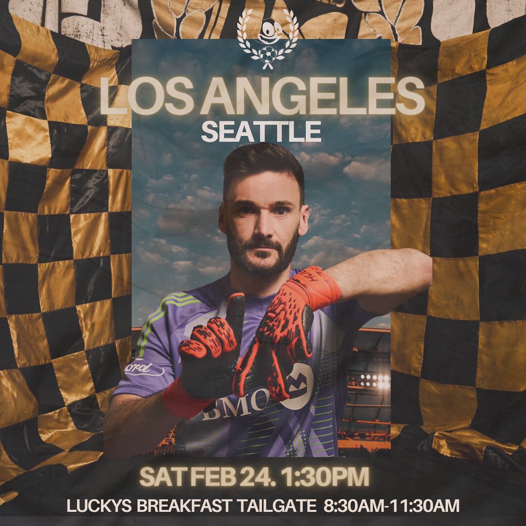 The countdowns are coming to an end ⏰ 
And well, in case you didn’t know, here you go again 🍀

⚽️: Seattle Sounders 
📅: Sat Feb 24
⏰: 1:30pm
📺: Apple TV
🍻: 8:30am-11:30am

#LAFC