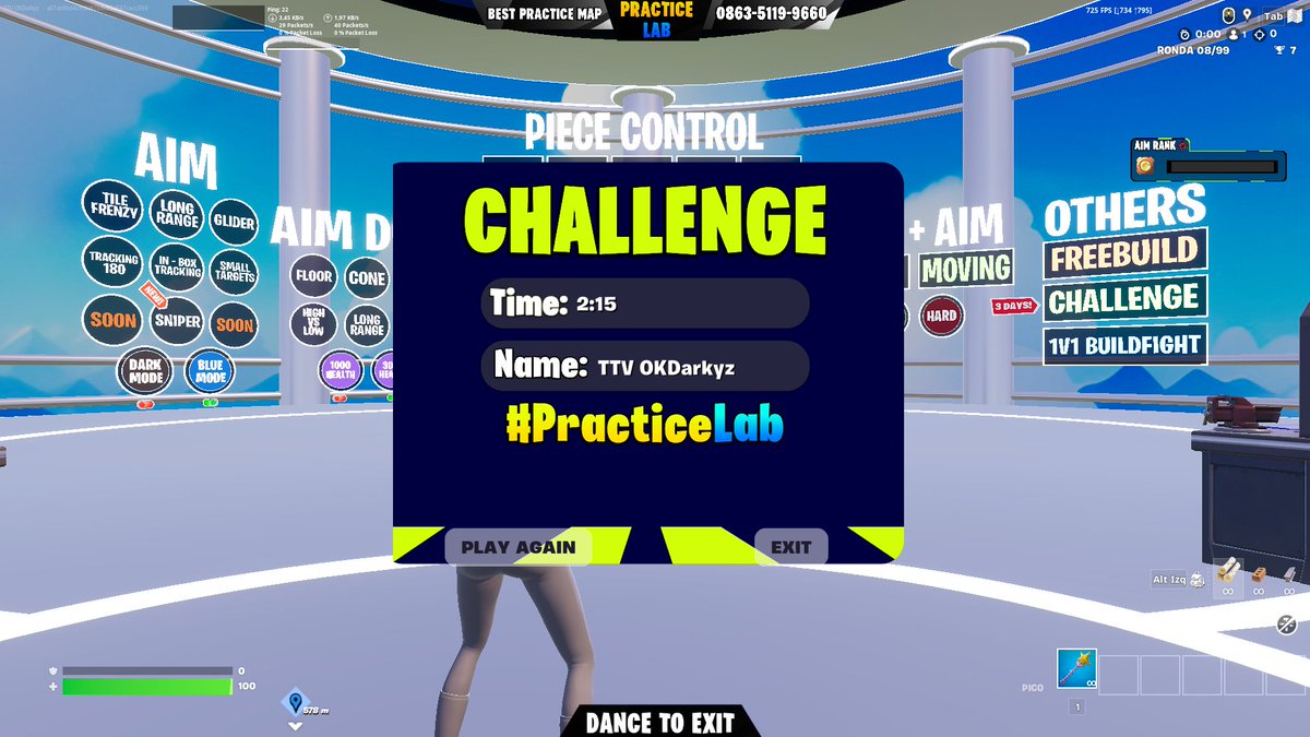 OKDarkyz's tweet image. #PracticeLab no se me ha guardado la run @suja_gg 😭😭😭