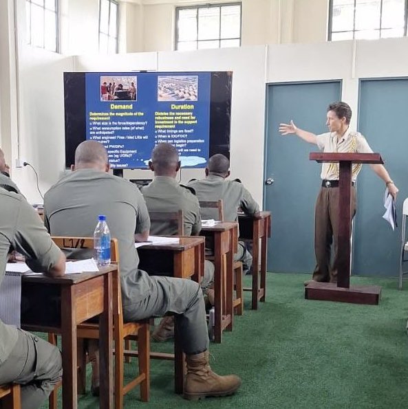 Thanks to 🇫🇯 COS Land Forces Col Draunivaka <a href="/RFMF_Defence/">Republic of Fiji Military Forces</a> for opening our logistic quartermaster course. We welcomed 🇬🇧 RLC WO1 Symon Ablitt to deliver a 4 wk course. I’ve enjoyed collaborating with CO Logistic Support Unit, Lt Col Tevita Biudole and OC Ordnance Coy Major Tupou.
