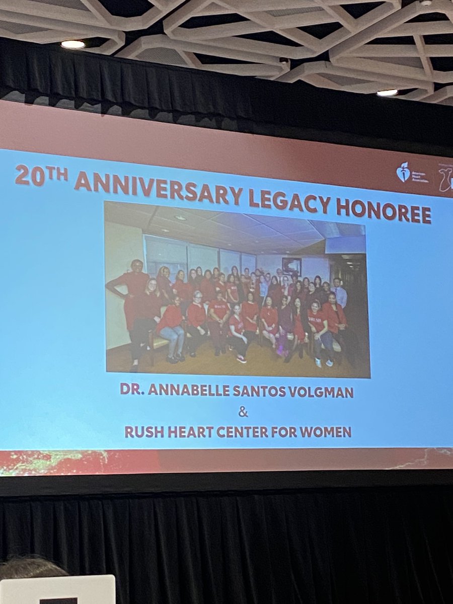 What an amazing Chicago Go Red For Women Luncheon. Honoring the amazing Dr. Annabelle Volgman and the Rush Heart Center for Women @avolgman @RushMedical @American_Heart Fighting heart dz in women. So proud of our group