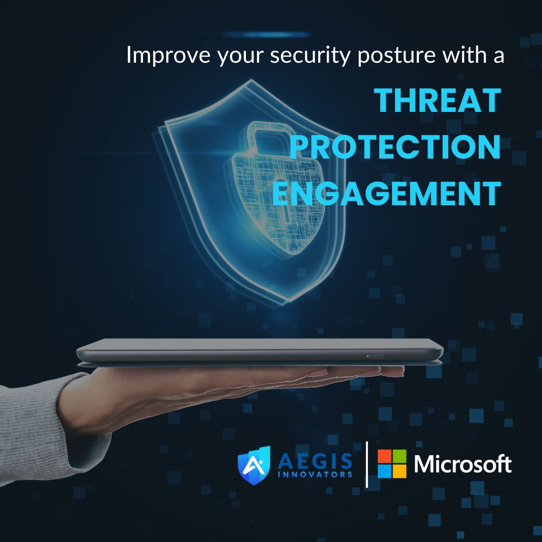 Improve your security posture with a Threat Protection Engagement.

#SecurityPosture #ThreatProtection #CyberSecurity #DataProtection #NextGenSecurity #SecurityTools #StayProtected #CyberDefense #ThreatDetection #SecureYourBusiness