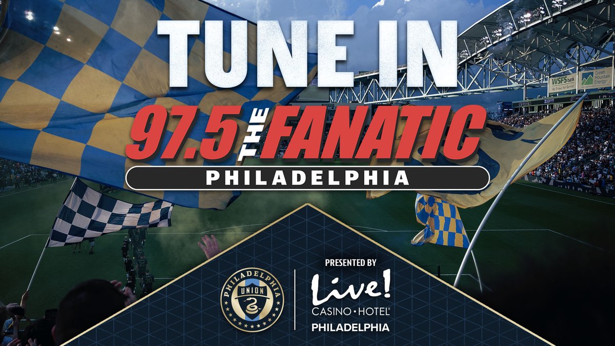 Philadelphia Union (@philaunion) on Twitter photo #MLSisBack on radio 📻
Kicking off Season XV right on <a href="/975TheFanatic/">97.5 The Fanatic</a> with <a href="/SebastienLeToux/">Sebastien LeToux</a> and JP Dellacamera (filling in for <a href="/DaveLenoTV/">Dave Leno</a>) on the call tomorrow night!
#DOOP | <a href="/LiveCasinoPHL/">Live! Casino & Hotel Philadelphia</a> #MLSisBack on radio 📻
Kicking off Season XV right on <a href="/975TheFanatic/">97.5 The Fanatic</a> with <a href="/SebastienLeToux/">Sebastien LeToux</a> and JP Dellacamera (filling in for <a href="/DaveLenoTV/">Dave Leno</a>) on the call tomorrow night!
#DOOP | <a href="/LiveCasinoPHL/">Live! Casino & Hotel Philadelphia</a>