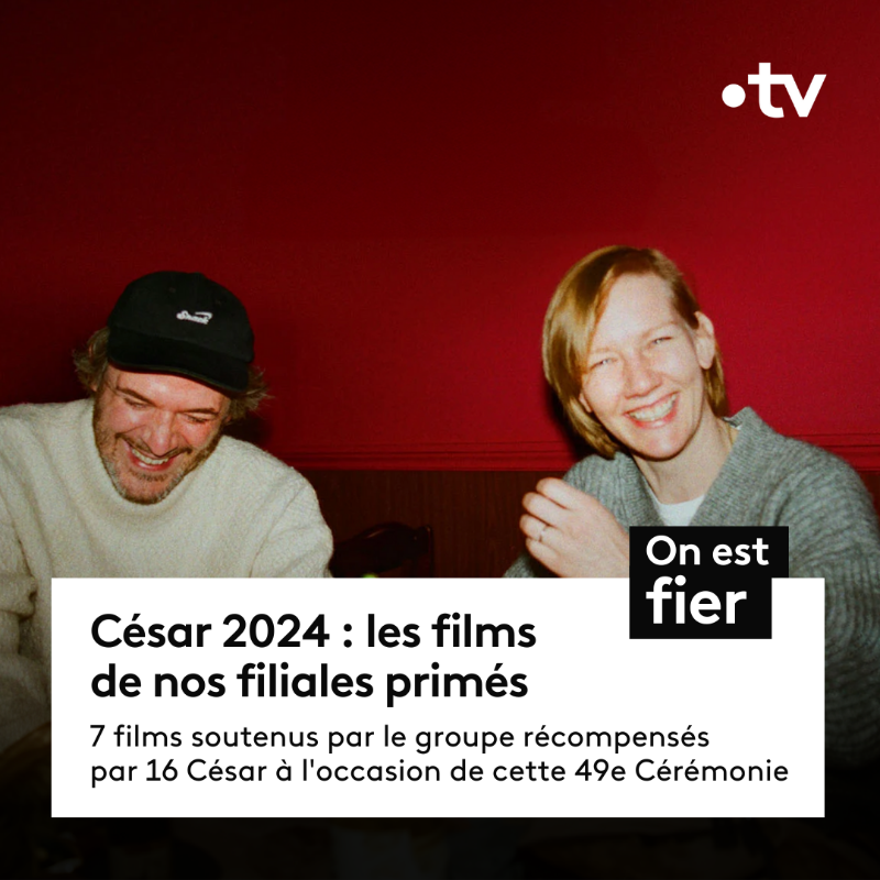 Francetele's tweet photo. 🏆 🎬 #César2024 | 16 César pour les films de France Télévisions, dont 6 pour Anatomie d'une chute !

Une belle reconnaissance pour notre soutien à la création française : bravo à France 2 Cinéma, France 3 Cinéma et au pôle court-métrage. 👏 

👉 https://t.co/6tzrtjeCeD