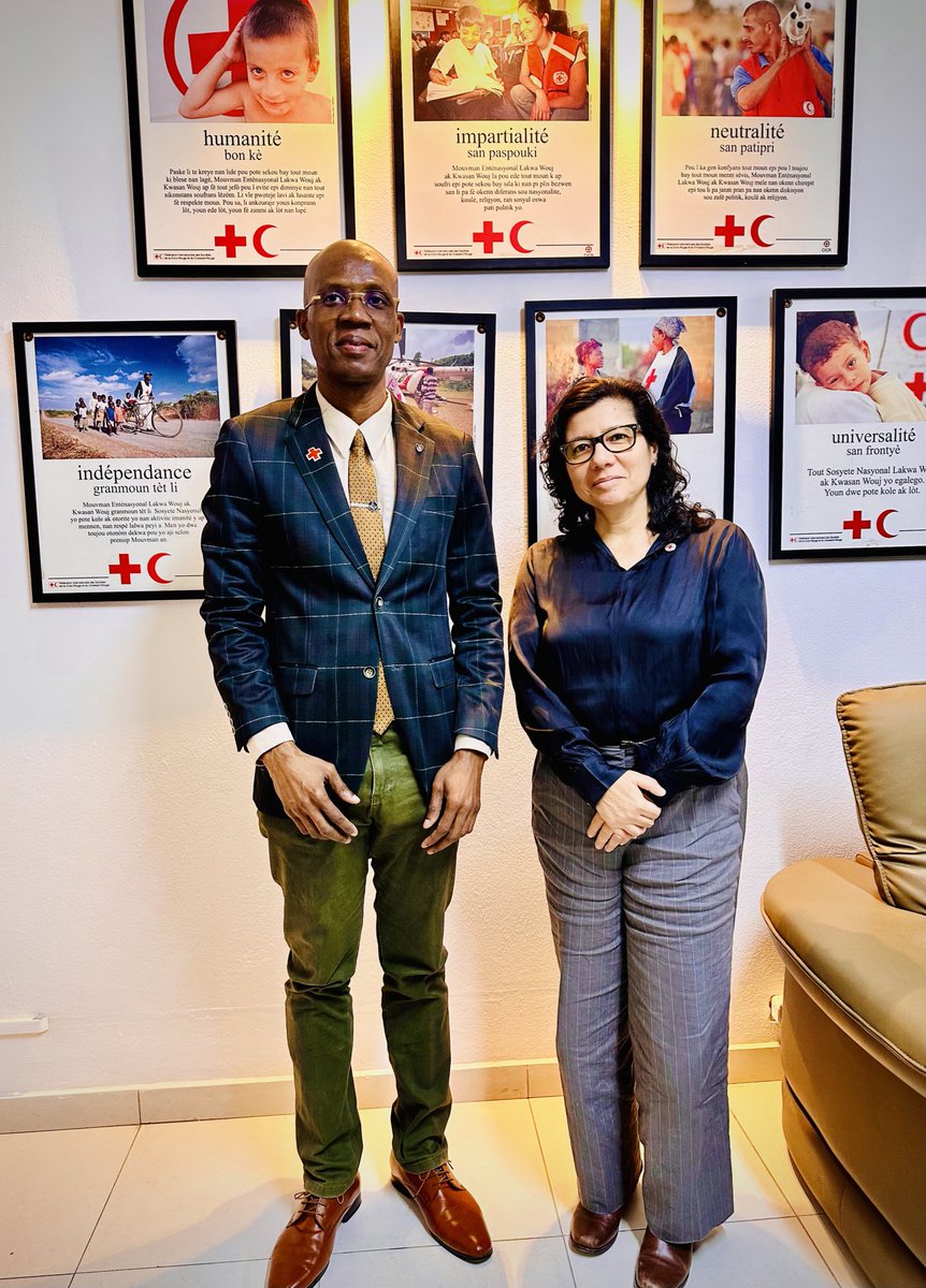 The #ICRC in #Haiti has at the heart of its #neutral #impartial #humanitarianaction to contribute to the response of the Int. Movement of the #RedCross & #RedCrescent to the needs of the most vulnerable, including the ones affected by #armedviolence. Thanks to the President of