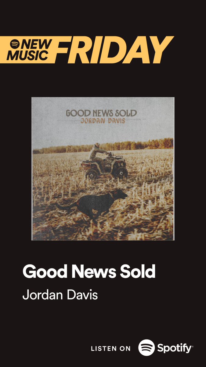 Y’all check out #GoodNewsSold on @Spotify’s New Music Friday! strm.to/JDGoodNewsSold…