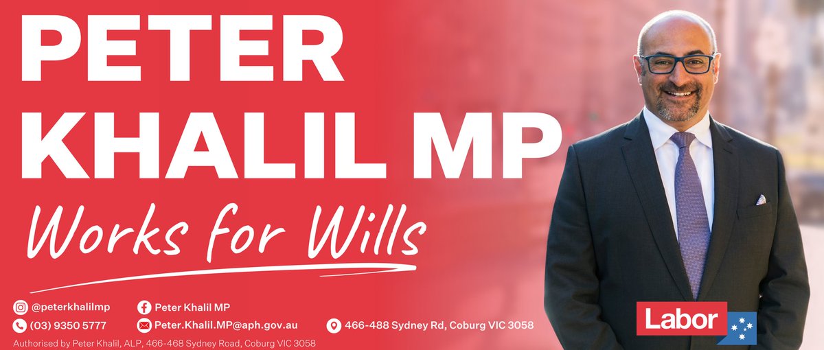 ✍️LOCAL MP JOINS BURGERLAND ✍️

We are thrilled to announce that <a href="/PeterKhalilMP/">Peter Khalil MP</a> , the Federal Member of Wills has come on board as a sponsor of the club! 

We look forward to seeing Peter continue his great work in the area! 

Welcome to Burgerland Peter 🤝