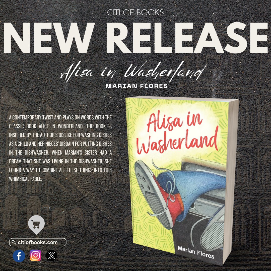 “Alisa in Washerland” by Marian Flores
Read blog here:
citiofbooks.com/blog/alisa-in-…
Now Available:
🛒Citi of Books: citiofbooks.com/book-author/ma….

#CitiofBooks #Fiction #NewRelease #AlisainWasherland #AuthorMarianFlores #PublishedBooks #PublishedAuthors #bookish  #Writerslift
