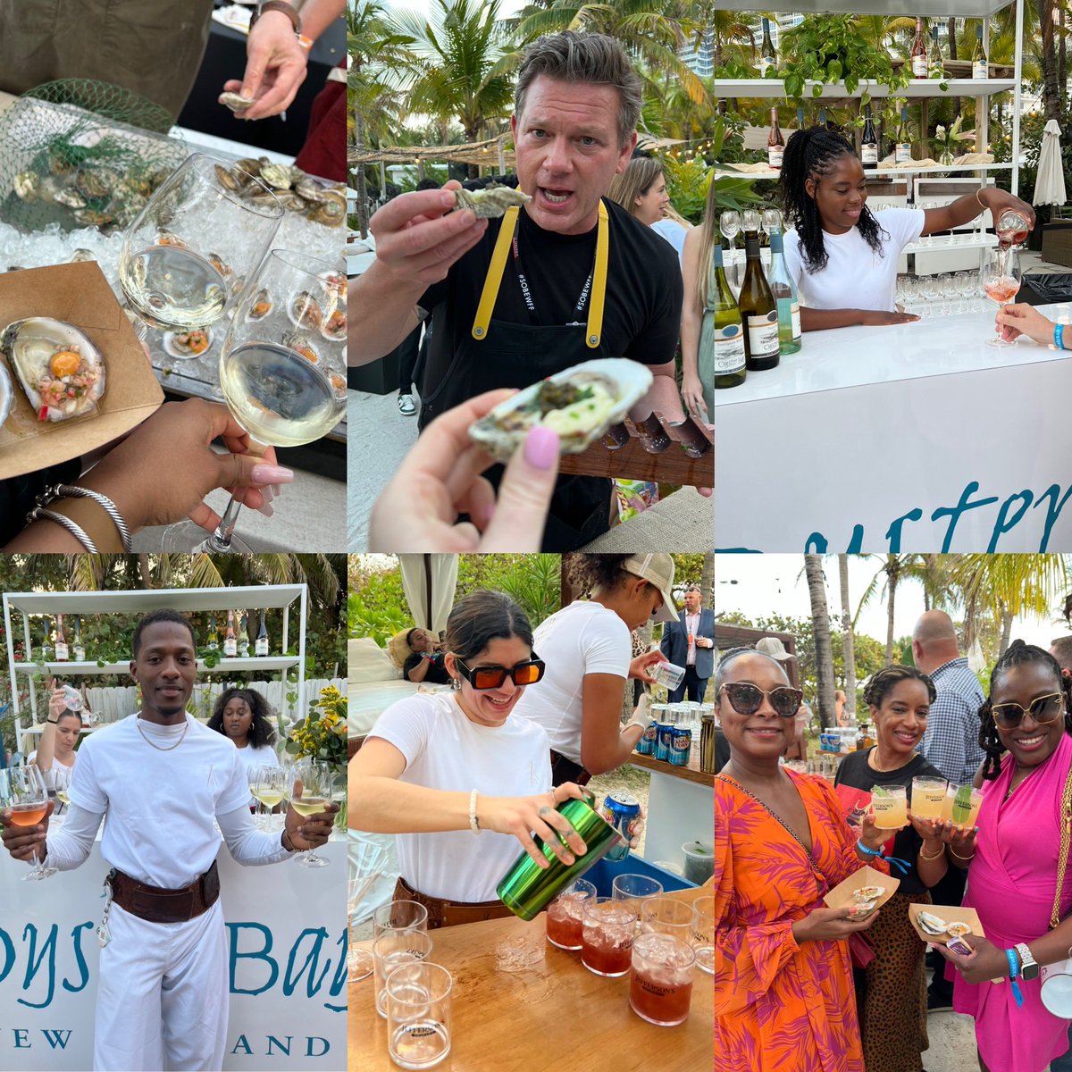 Oyster lovers rejoice! 🦪🥂 @TylerFlorence hosts the iconic @SOBEWFF Oyster Bash, a celebration of the seaside classic paired with refreshing #OysterBay wines and @JeffsBourbon cocktails. @FoodNetwork @CapitalOne @FIUHospitality