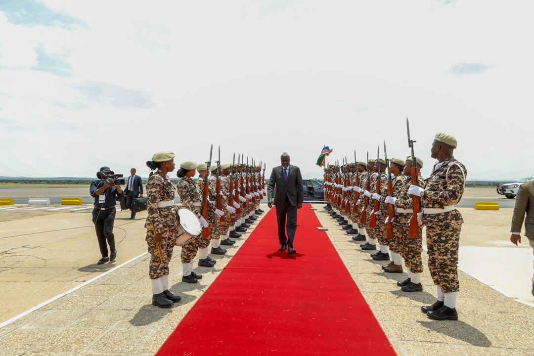 AUC_MoussaFaki's tweet photo. 2/2:Under his leadership,#Namibia openly championed the AUC Chairmanship as 'Head of State of our Union' &amp; he never wavered in his constant counsel on how to navigate our Continental Agenda. His legacy for a bold &amp; unified Africa has never been more urgent. May he rest in power. https://t.co/SxMoEQG15X