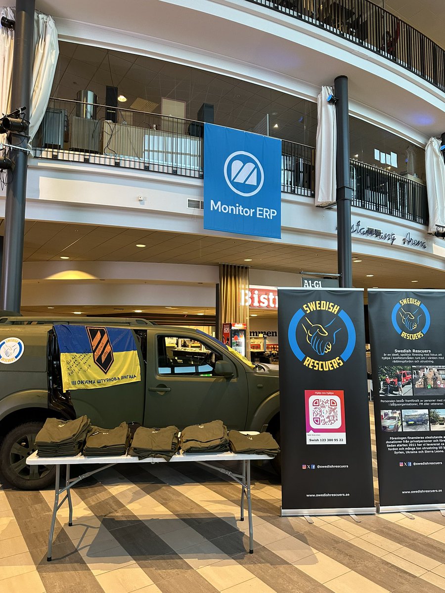 Tack <a href="/Brynas/">Brynäs IF</a> för att vi tillsammans fick sätta fokus på Ukrainas sak ikväll. Många donerade och fick en fin t-shirt. Vi kämpar vidare. Snart en ny stor insats. Vi ger fan aldrig upp! #swedishrescuers #brynäsif 🇸🇪🤝🇺🇦