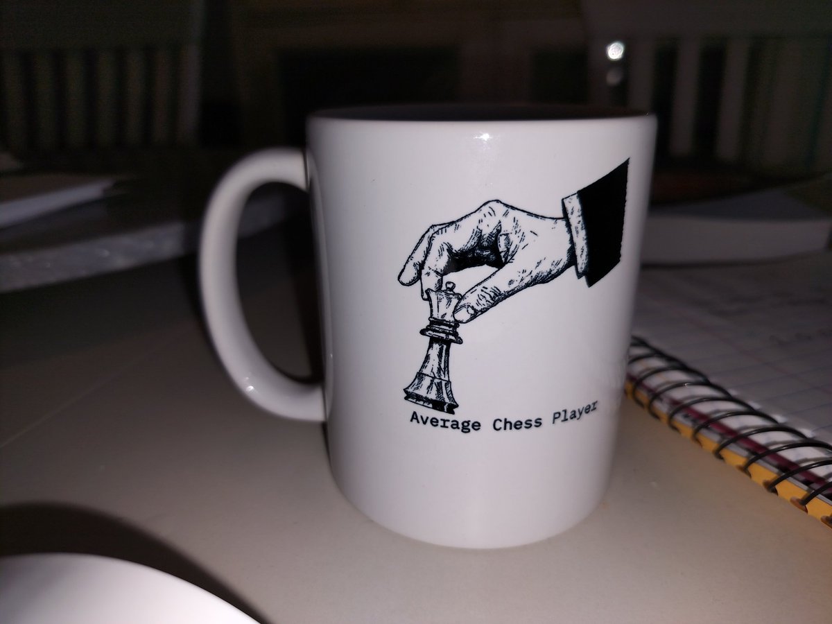 SatisficingMove's tweet photo. @AvgJoesChess thank you guys for the speedy delivery. I'm using the mug to study the National Electrical Code.  Exams I've been procrastinating. Soon though, I'll be playing chess with the mug. Thank you for the podcast, I tell everyone who I see about it. I love it. #chesspunks https://t.co/NRCb7ArfAS