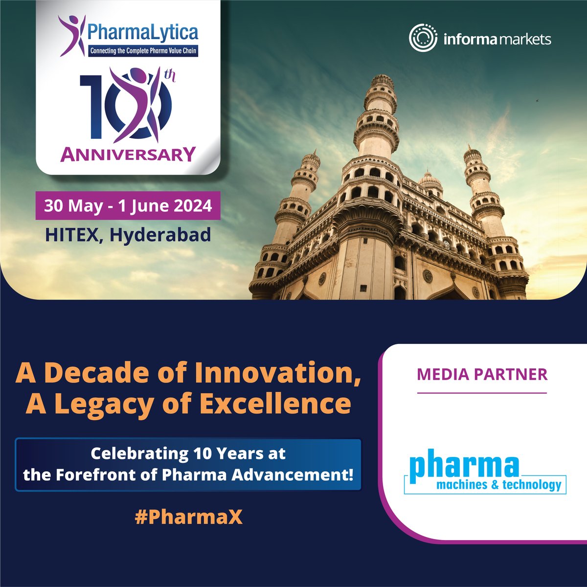 PharmaLytica's tweet image. Excited to announce Pharma Machines &amp;amp; Technology as our Official Media Partner for PharmaLytica 2024! Join us in Mumbai as we merge cutting-edge tech with pharmaceutical machinery to drive innovation. 

Register now: ow.ly/cWAj50QEzwB

#PharmaLytica2024 #TechInPharma