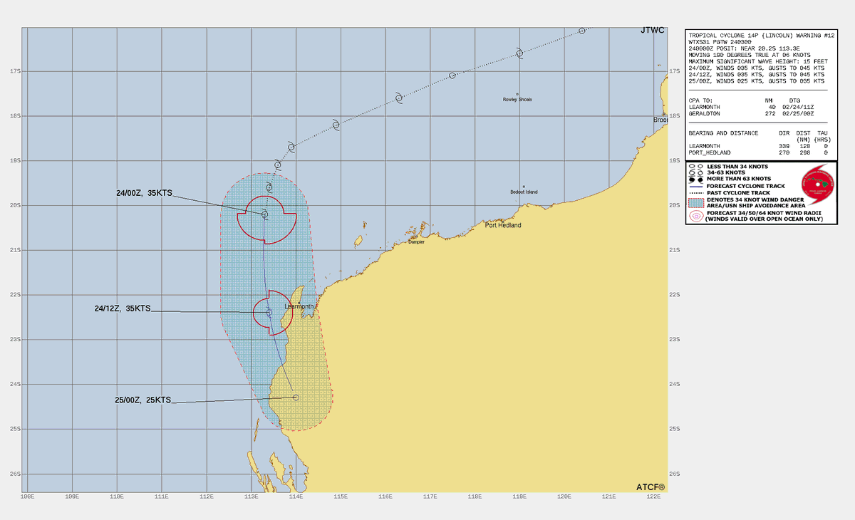 LimWeather's tweet photo. #Lincoln off #WesternAustralia, #Australia, down to 40mph TS, still not a #Cyclone as per BOM as it doesnt have 3/4 quadrants with gales as it heads S, affecting the W WA with life threatening #Flooding rains esp #CoralBay
#Tropicswx #wxtwitter #CycloneLincoln https://t.co/TLoIgfxJaD