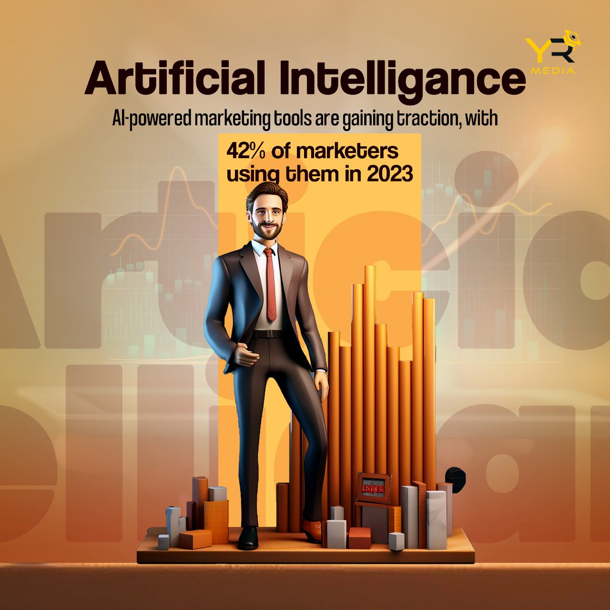 42% of marketers are already using AI. Are you?

#AIMarketing #ArtificialIntelligence #MarketingTools #MarketingAutomation #AITools #MarketingAI  #MarketingAnalytics #MarketingEfficiency #MarketingROI #YRMedia #Chennai #DigitalMarketing #SocialMediaMarketing