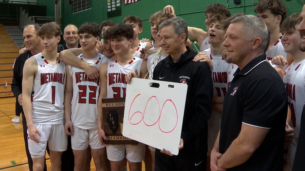 Not a bad Friday night for Metamora. A regional championship. And the win is number 600 for head coach Danny Grieves.