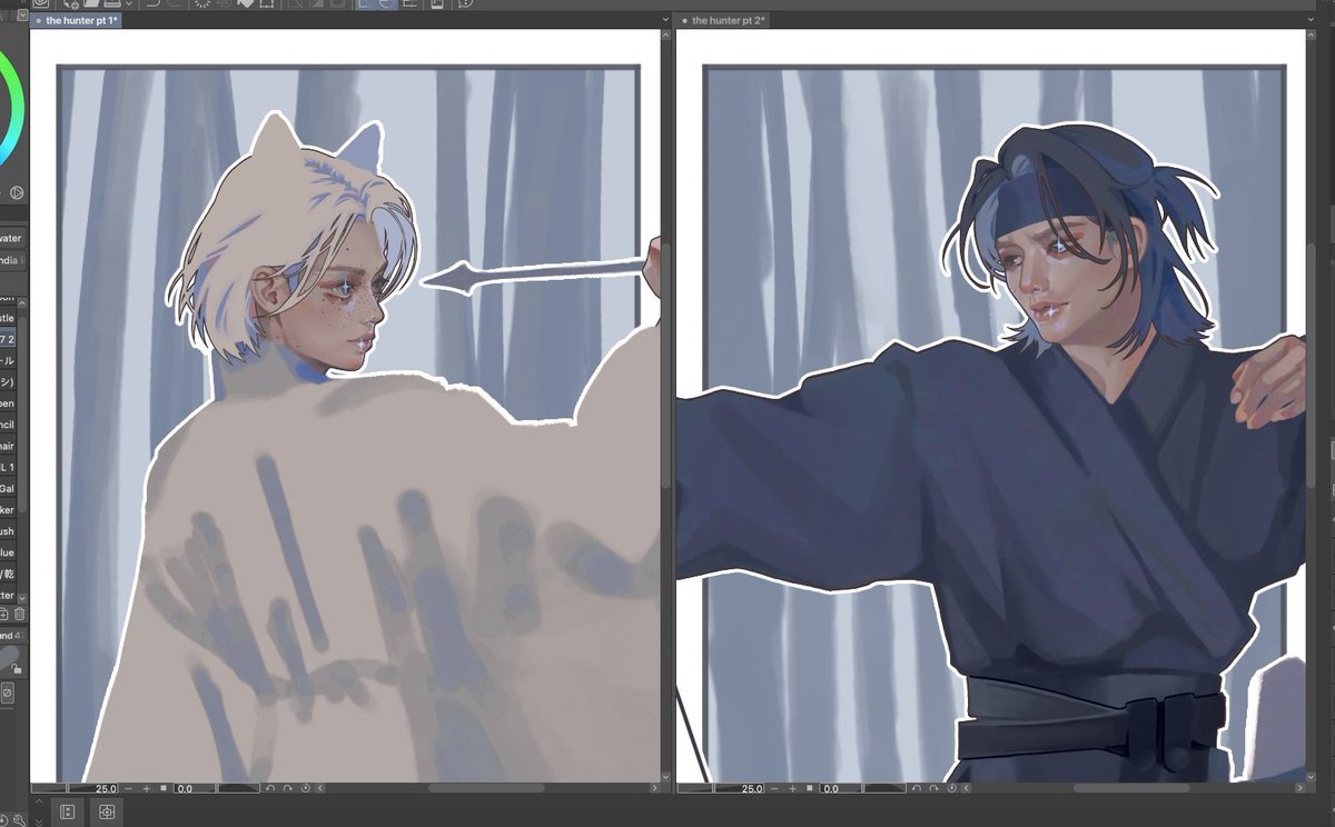 long time no see! not completely satisfied with this one rn but since my zine piece is under wraps for another month here’s a wip i /can/ post :)