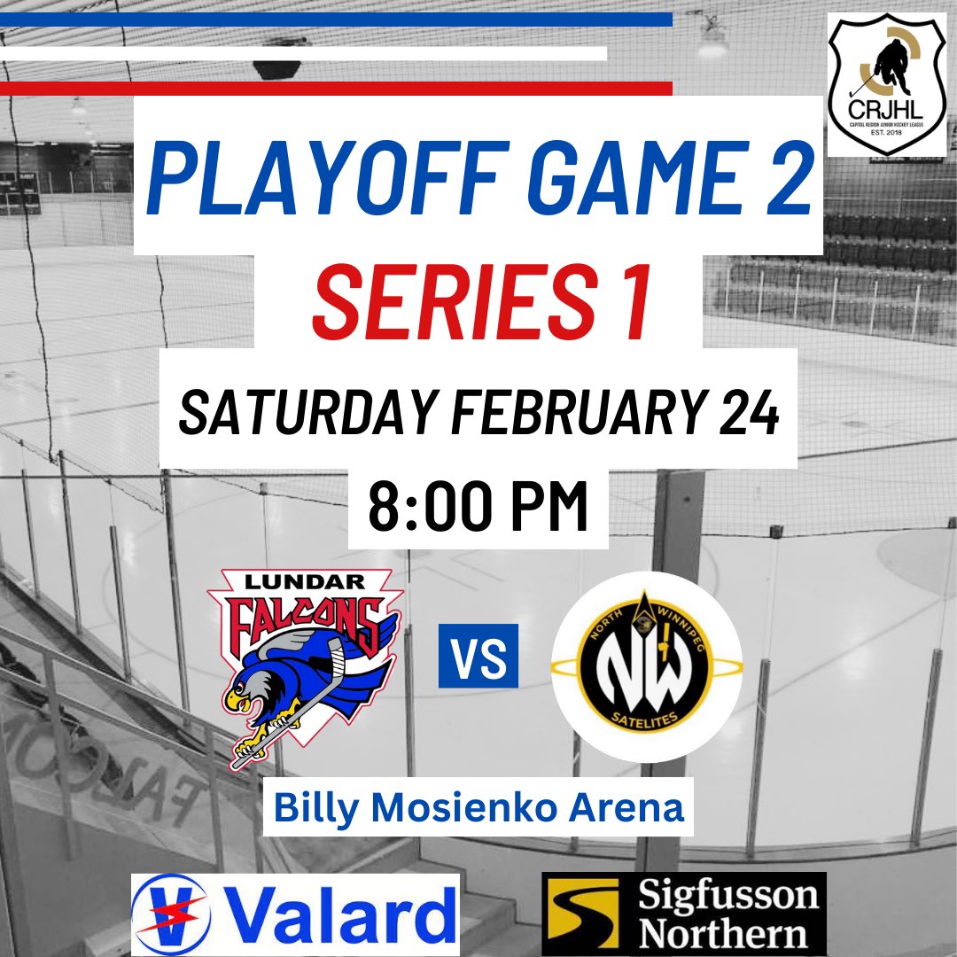 The team is heading to Winnipeg tomorrow night for game 2!