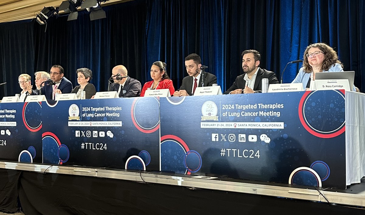 Do you have questions for Scott Gettinger, Jeremy Cetnar, Dara Aisne, Bruce Johnson, @FawziAbuRous, @NarjustFlorezMD, or @LuisRaezMD? Come participate in our panel now at #TTLC24. #IASLC