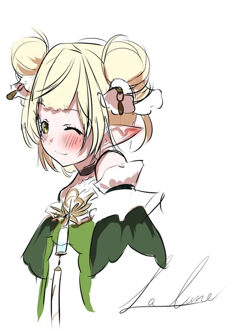 お団子ヘアーが可愛い妖精さんですよ～・・・お団子無いなった・・・翠みもり #翠亭ギャラリー#ラリューンFA祭り 