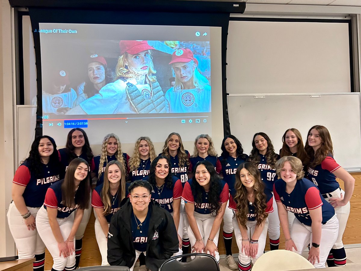 Pilgrims Softball (@necpilgrimssb) on Twitter photo New England College Softball watching the best player ever to come out of NEC! Movie night featuring A League of Their Own <a href="/GeenaDavisOrg/">Geena Davis Institute</a> New England College Softball watching the best player ever to come out of NEC! Movie night featuring A League of Their Own <a href="/GeenaDavisOrg/">Geena Davis Institute</a>