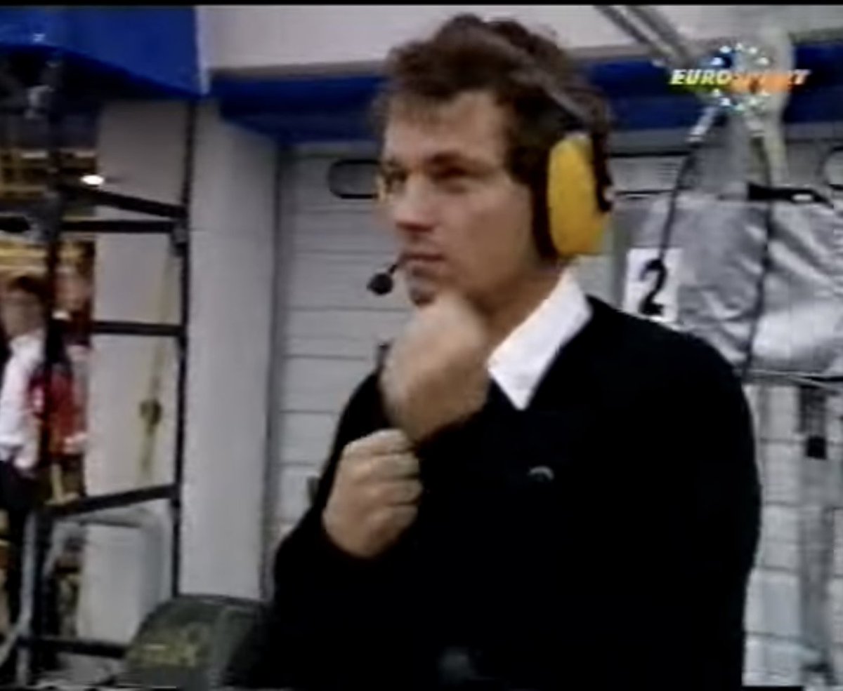 3_5Atmos's tweet photo. Still both Mercs circulated, one leading, the other in fifth. The team waited nervously in the pits, knowing how cruel the season had been to them so far. Peter Sauber hung over the pit wall, urging Schumacher to cool it. Would the C291 make the finish? #SWC91 https://t.co/dmeZhR3D8a