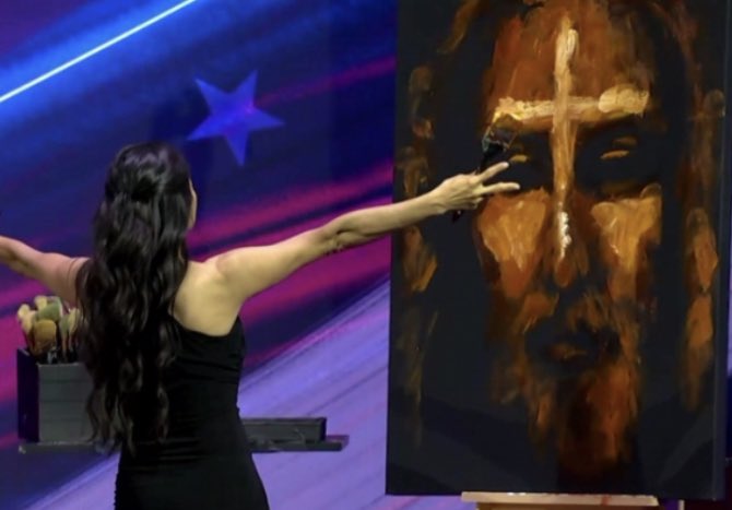 c0wpill's tweet image. On behalf of pretty much every average conservative out there, we do not claim this weird culty crystal woman ritual and we do NOT think Trump is Jesus

@CPAC what were you thinking