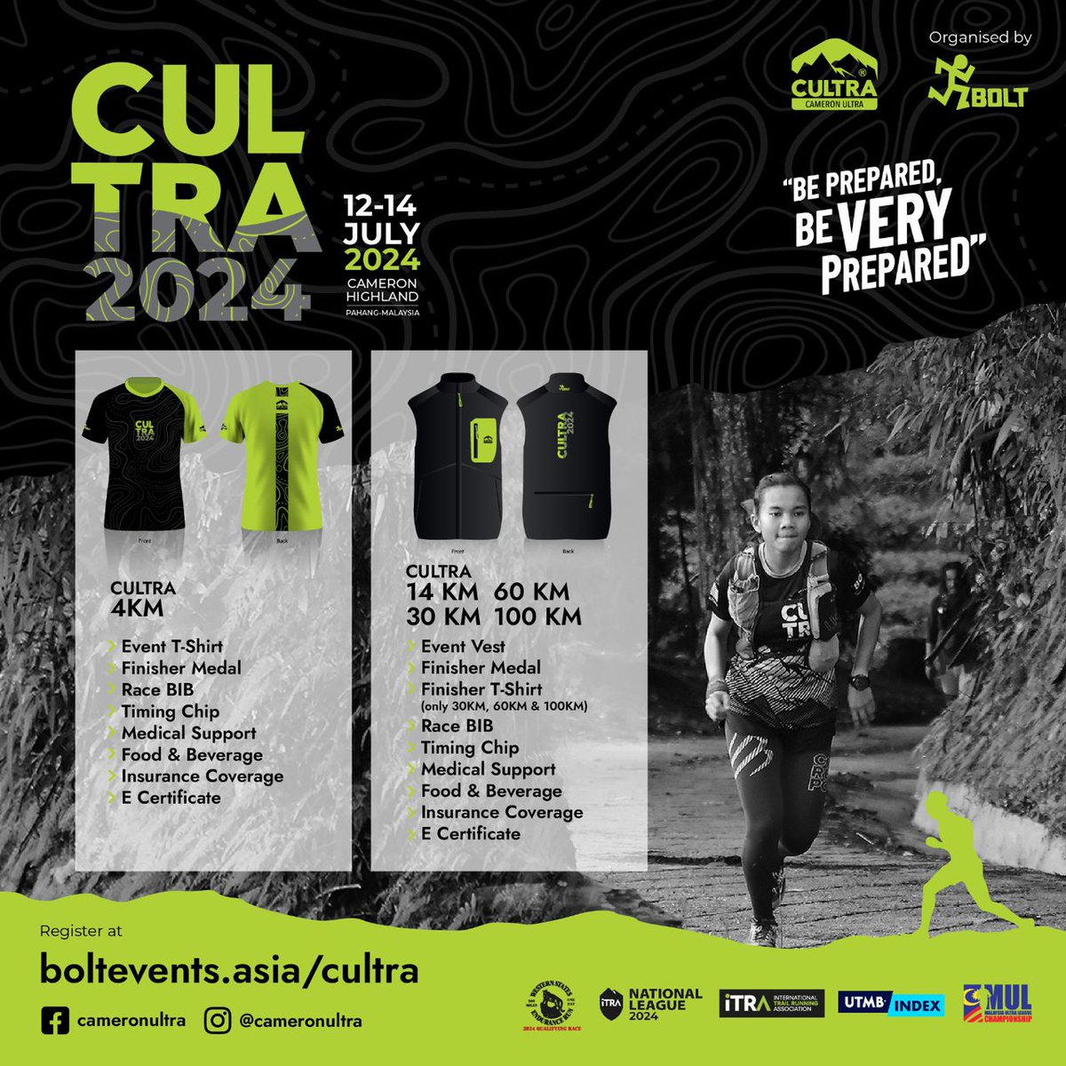 twtmarathon's tweet photo. Lawa juga Merchandise CULTRA kali ini. Ada banyak lagi hehe

🍃 : Cameron Ultra  
📍 : Tanah Rata, Cameron Highlands, Pahang, Malaysia 
📅 : 12 - 14 July 2024
👉 100 km, 60 km, 30 km, 14 km, 4 km 
Daftar : https://t.co/gm6TdhtdcP 

#twtmarathon
#cameronultra