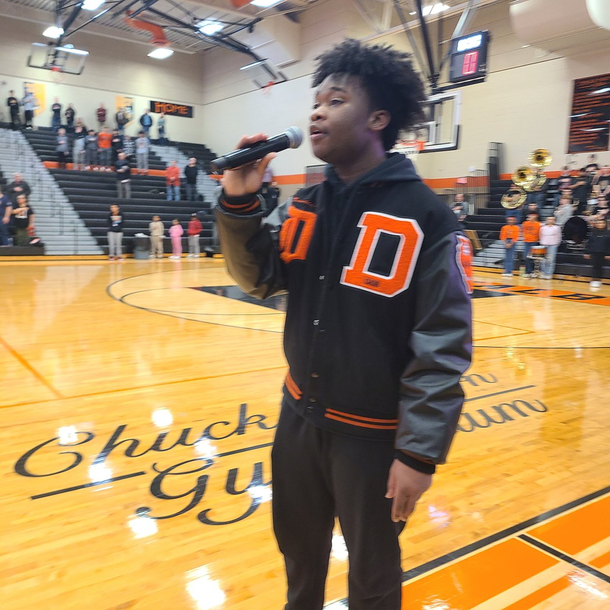 Thank you to DHS senior Maurice Mullen for singing the National Anthem Tonight!