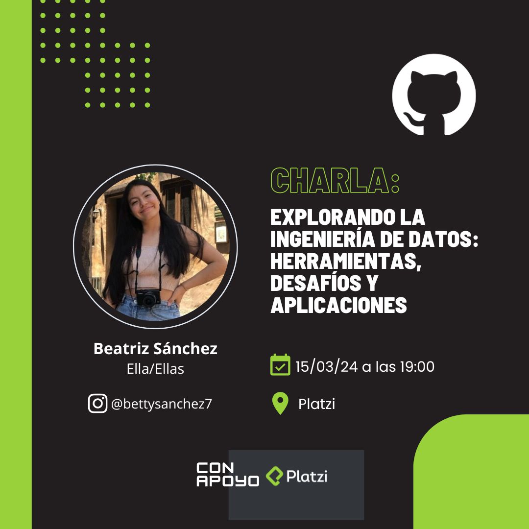 _aleepsy's tweet image. Emocionada por compartirles que se viene la primera de muchas colaboraciones con comunidades en GitHub OpenSource CDMX, ¡Nos vemos el 15 de marzo en Platzi México! 🩵💚
Tenemos invitadas especiales 🥳🥳 @BettySanchez_7 @WTM_MX @Luferjapa
#githubcommunity #comunidadplatzi