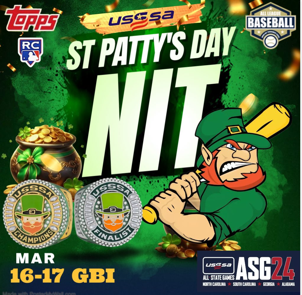 Come see us in the Triangle St Patrick’s Day weekend!  #PlayUSSSA  REGISTER 🔗 alb.usssa.com/triangle