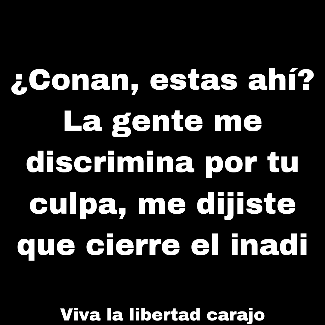 diegoariasok's tweet photo. #milei
#vivalalivertadcarajo 
#Conan https://t.co/HPLJrYatAt