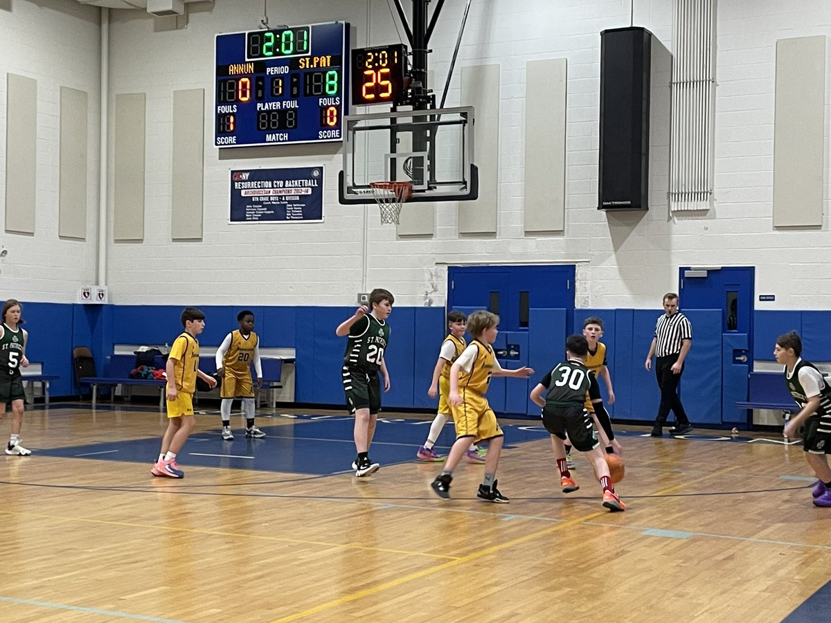 StPatsYorktown's tweet image. Our Gr 6 teams beats Annunciation and heads to the 2nd Round of this year’s CYO playoffs. #StPatsPride @cyo_ny #playoffweekend #basketball