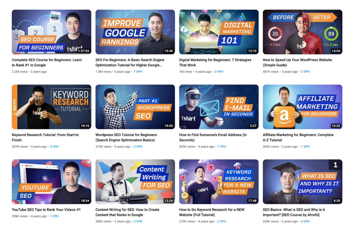 YouTube + B2B is a HUGE opportunity. Marketers love talking about SEO + Google. And lately SEO + Reddit. But not enough people are talking about the SEO opportunity on YouTube. The @ahrefs team is KILLING it on YouTube.