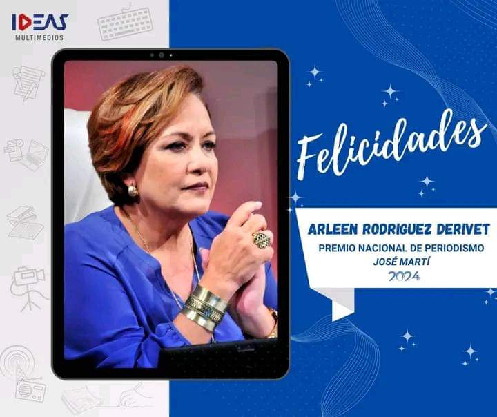 Muchas felicidades para Arleen Rodríguez Derivet, excelente ser humano y profesional.
#GenteQueSuma #MujeresEnRevolución ❤️🇨🇺