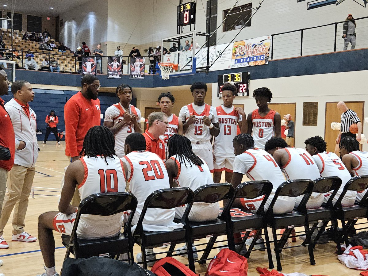 Matt Belinson (@belinsonmatt) on Twitter photo (FINAL: <a href="/RustonVarsity/">Ruston Varsity Basketball</a> 62, Barbe 34)
Ruston advances to the second round.
Ahmad Hudson: 19 pts, 14 reb, 6 blk
Trey Dimmer: 15 pts, 2 steals
Aidan Anding: 10 pts, 5 assists (FINAL: <a href="/RustonVarsity/">Ruston Varsity Basketball</a> 62, Barbe 34)
Ruston advances to the second round.
Ahmad Hudson: 19 pts, 14 reb, 6 blk
Trey Dimmer: 15 pts, 2 steals
Aidan Anding: 10 pts, 5 assists