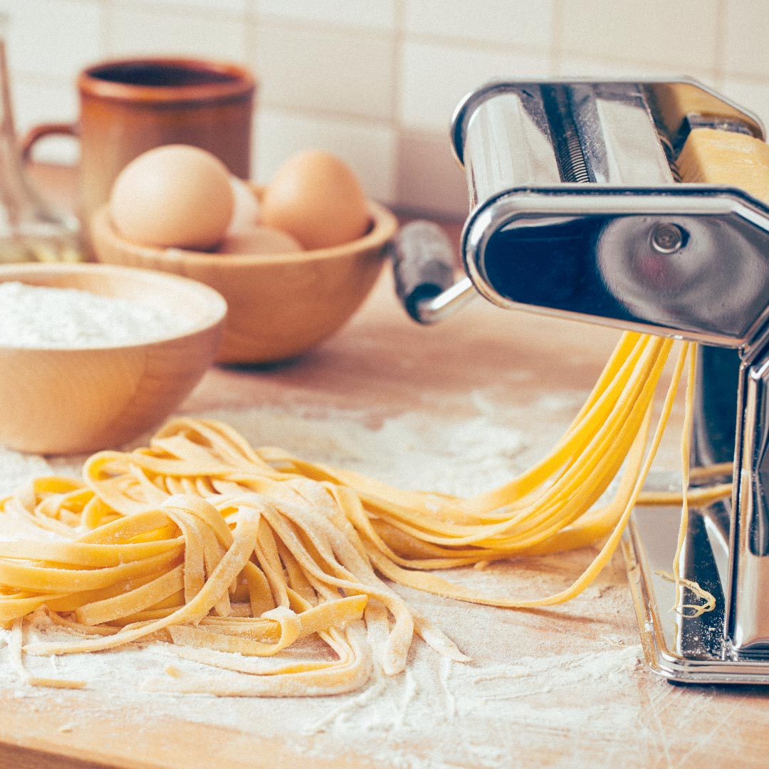 ROLLING INTO THE WEEKEND LIKE... pasta dough in a pasta machine... Speaking of pasta machines you can pick one up at Essential Kitchenware, because homemade is always more fun!

🍝: Essential Kitchenware