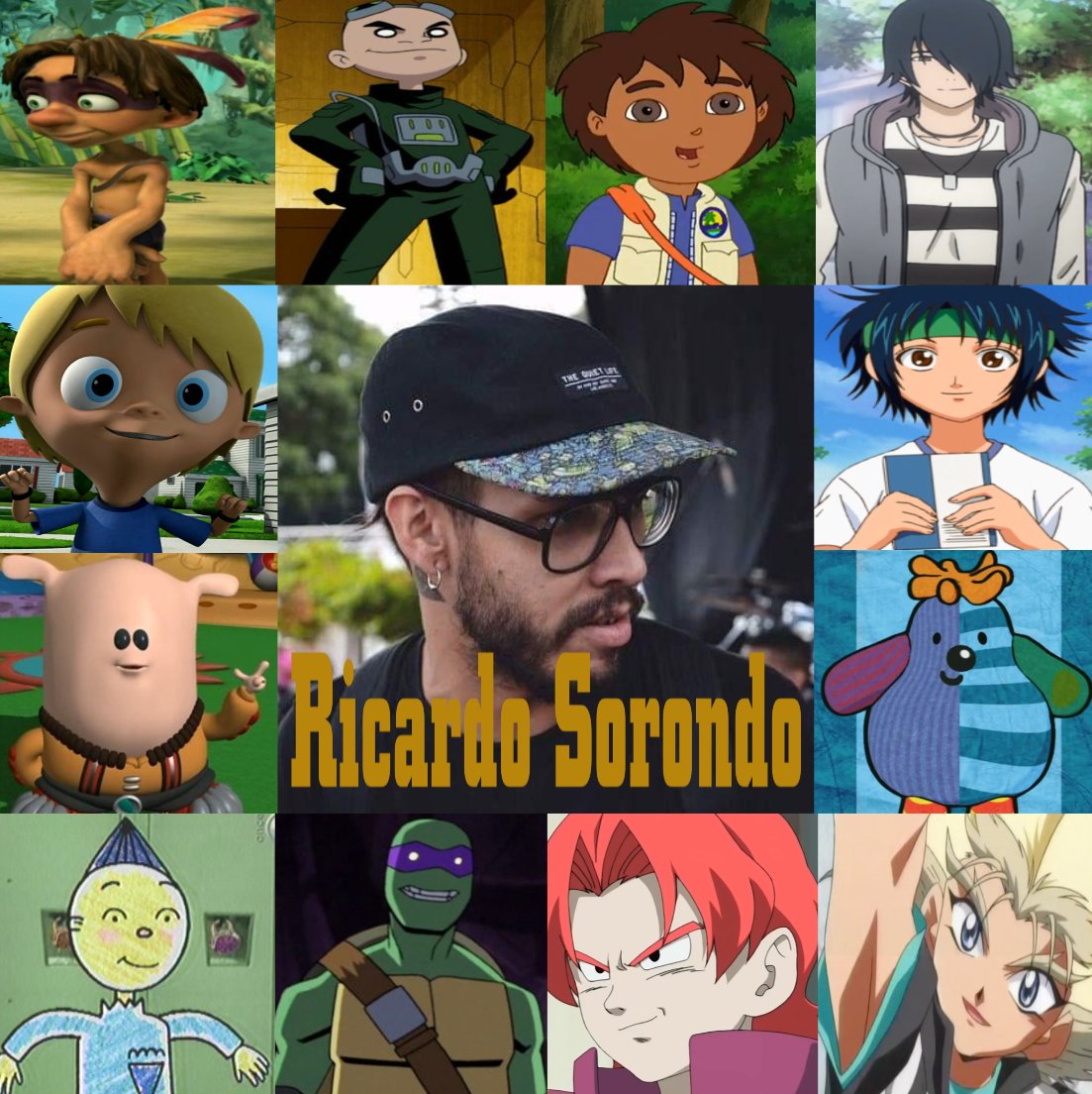 luis1201_arturo's tweet photo. Feliz cumpleaños #RicardoSorondo hice este collage para ti con tus personajes más conocidos. Que dios te bendiga.
#TakYElPoderDeJuju #LosJovenesTitanes #DoraLaExploradora #HellGirl #LaEscuelaDelTerrorDeCasper #SaveUms #ElPrincipeDelTenis #Boo #PinkyDinkyDoo #BlueDragon #Beyblade https://t.co/pZeupoB40R